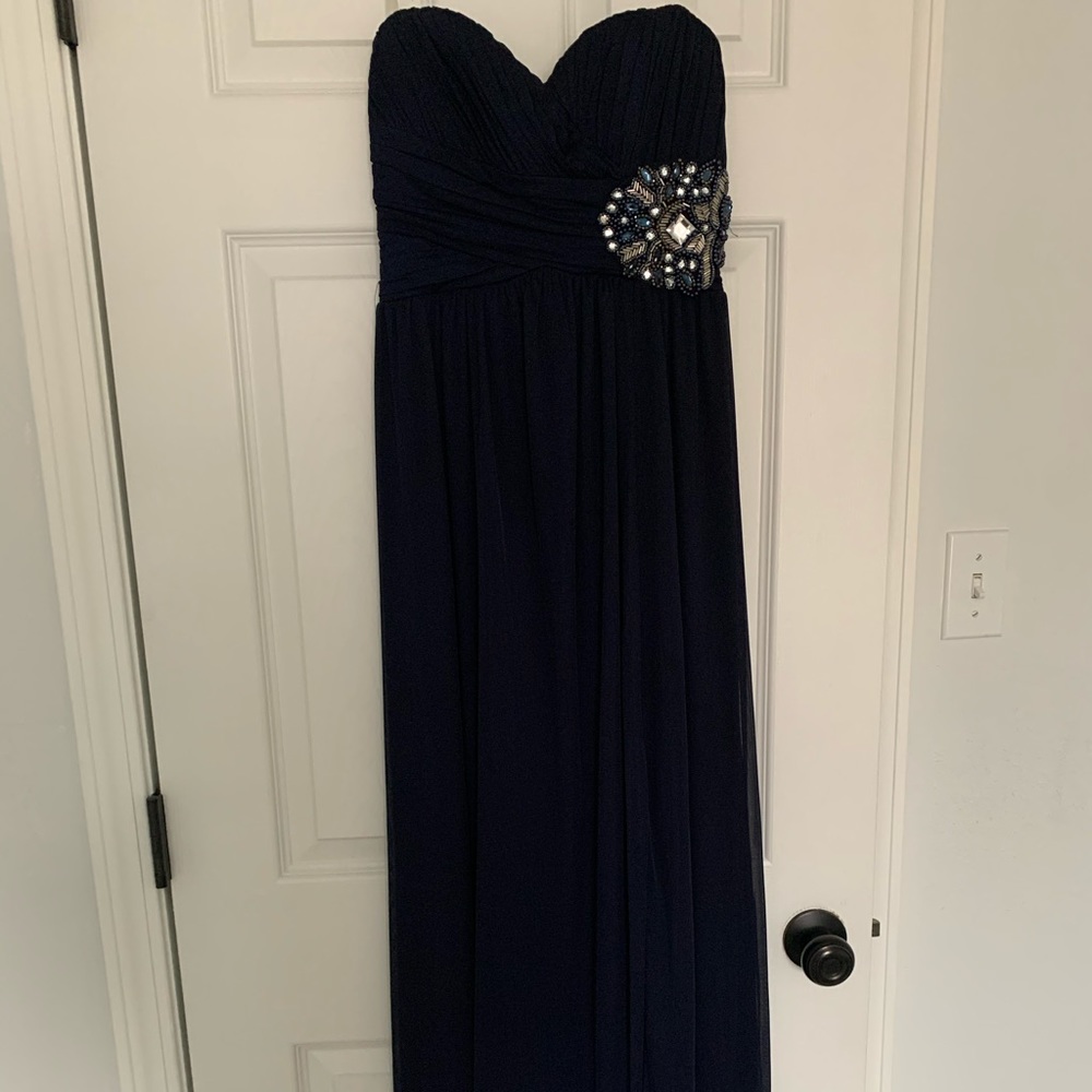 Navy blue formal dress